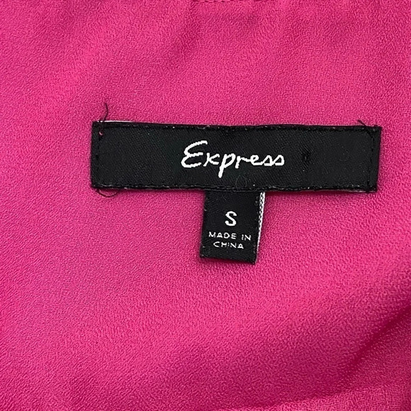 Express Y2K 90’ 100% Silk Pink Maxi Dress w/ flower detail - Picture 11 of 17